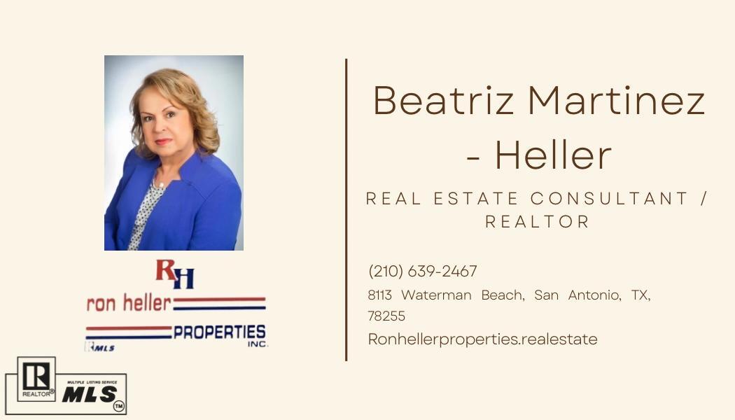 Beatriz Martínez Heller Real Estate Consultant San Antonio, TX