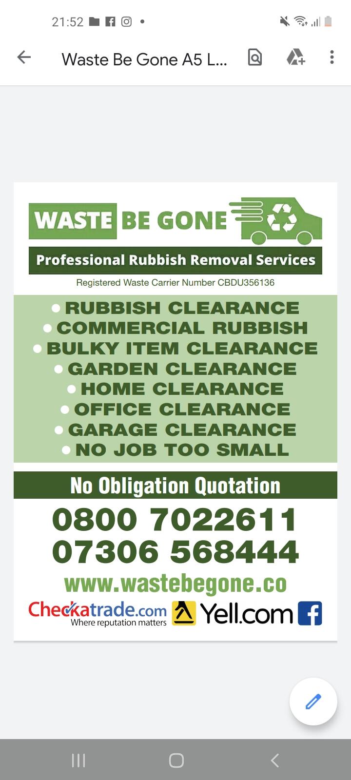 Waste Be Gone Birmingham Nextdoor