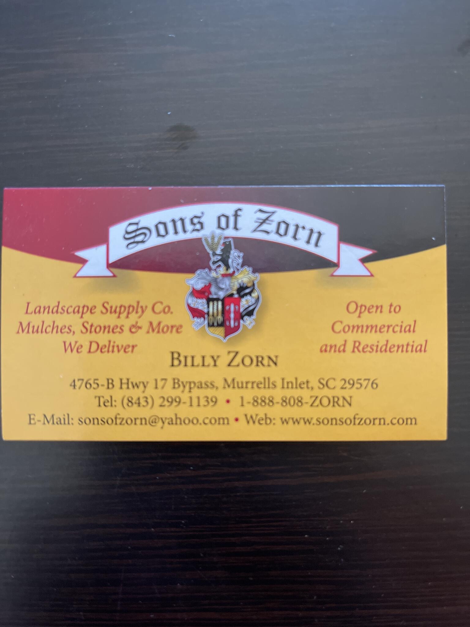 Sons of Zorn Landscape Supply Nextdoor