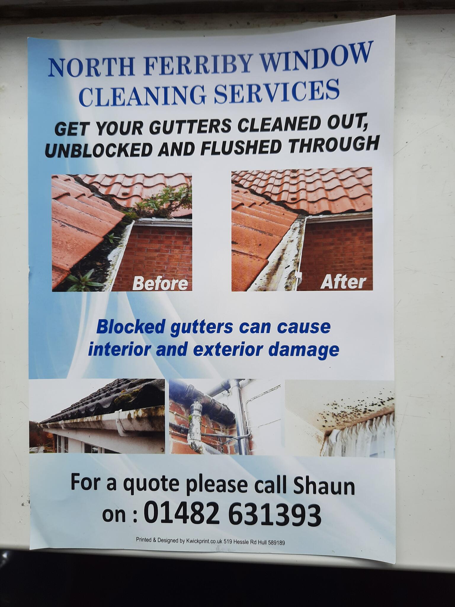 North Ferriby And SWANLAND Window Cleaning And Gutter Cleaning Services North Ferriby