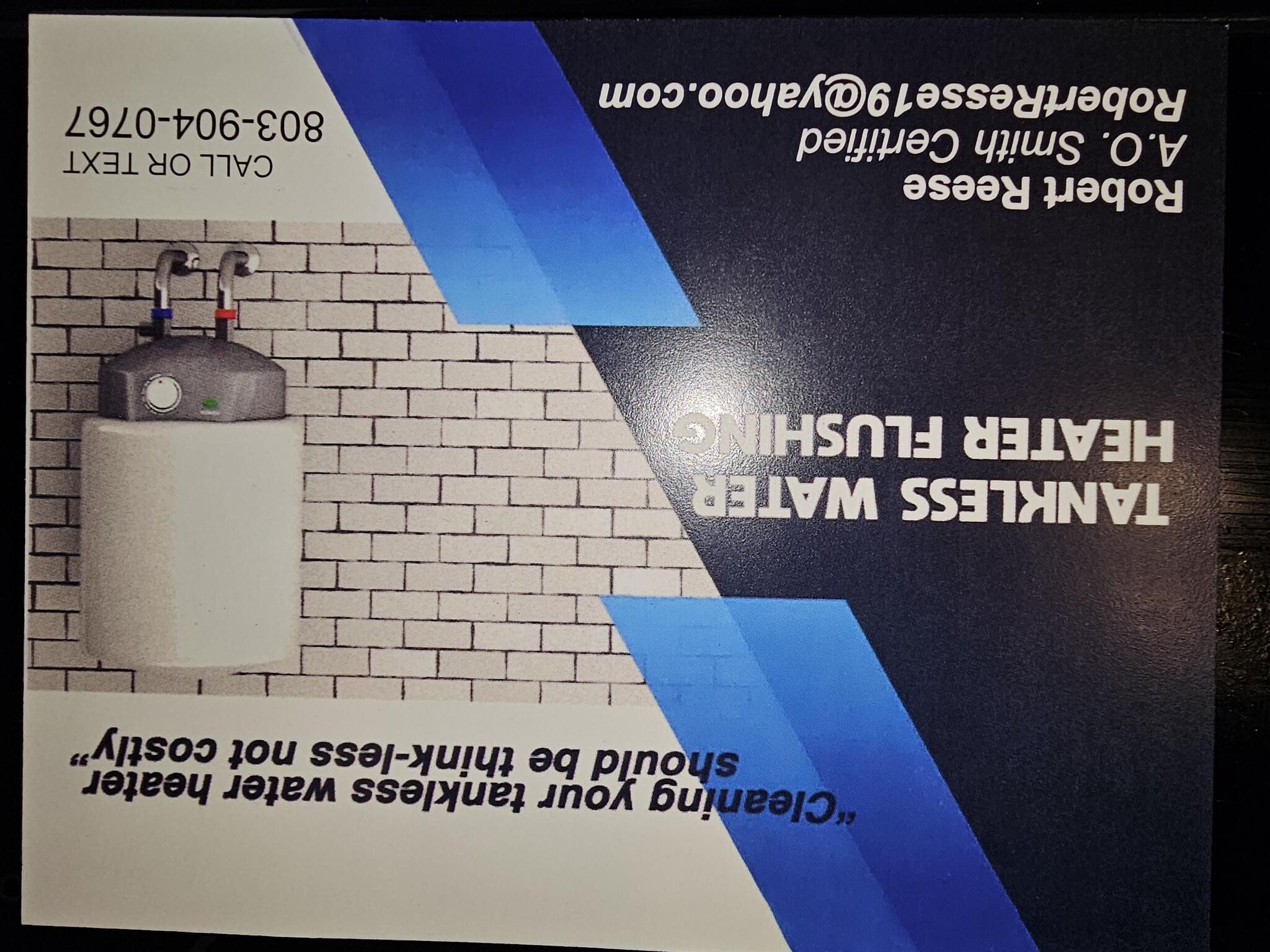 Drill Sergeant Reese Tankless Hot Water Heater Flushing and Service