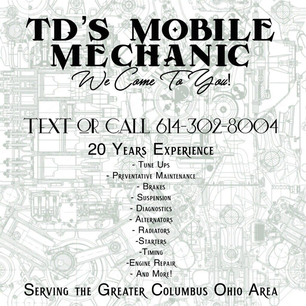 TD'S Mobile Mechanic Columbus, OH Nextdoor