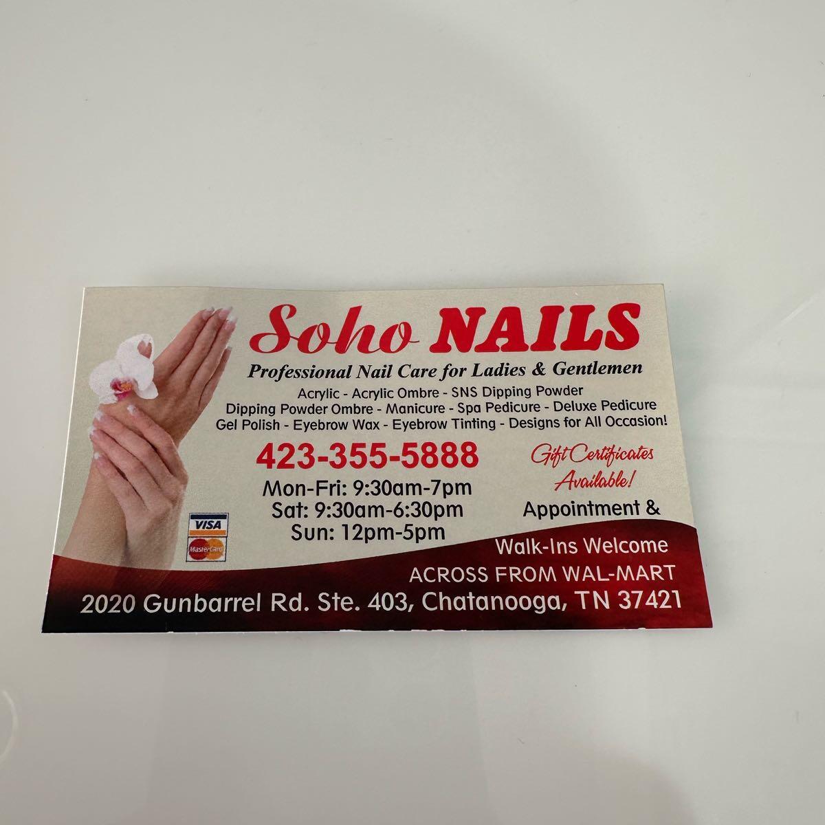 Soho Nails Chattanooga, TN Nextdoor