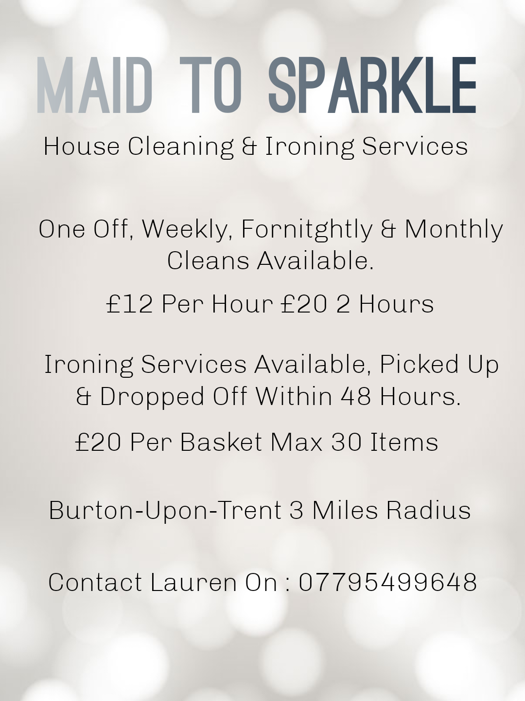 Maid To Sparkle Burton upon Trent GB ENG Nextdoor