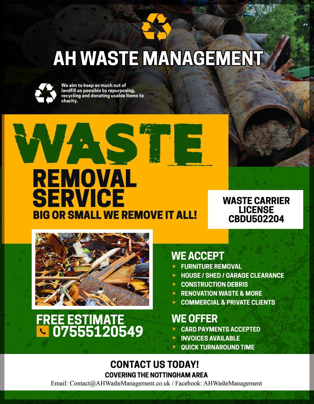 AH Waste Management Nottingham Nextdoor