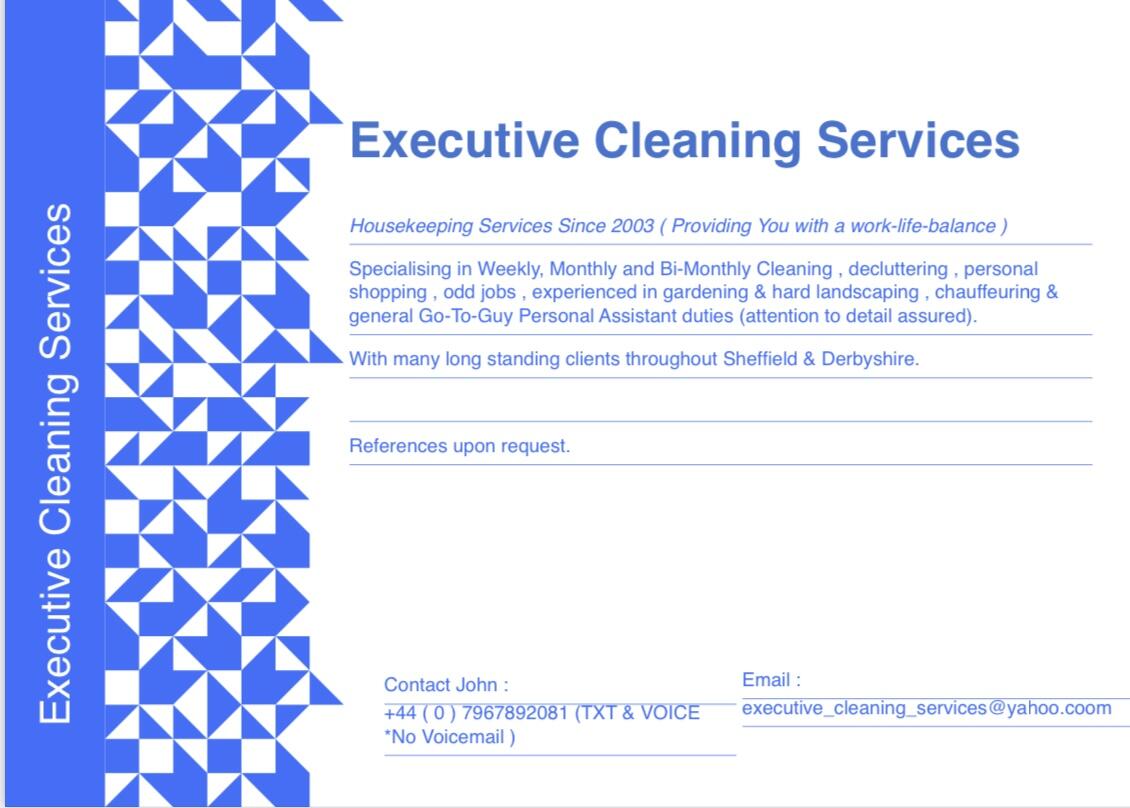 Executive Cleaning Services Sheffield Nextdoor