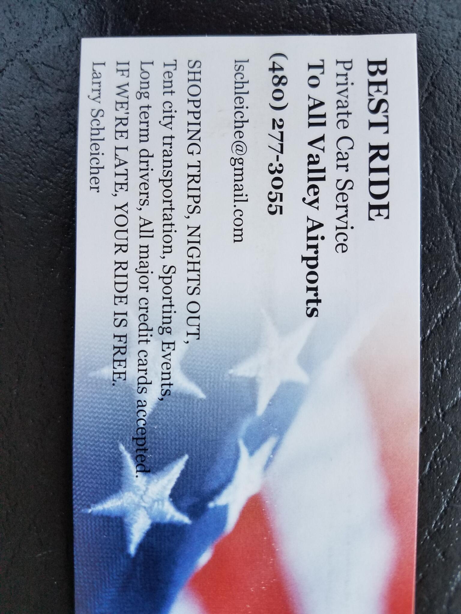 Best Ride Private Car Service Scottsdale, AZ Nextdoor