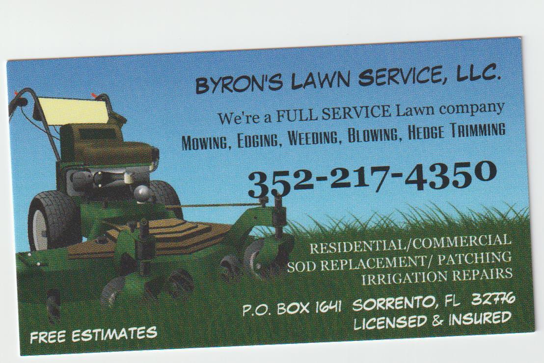 Byron lawn mower online repair