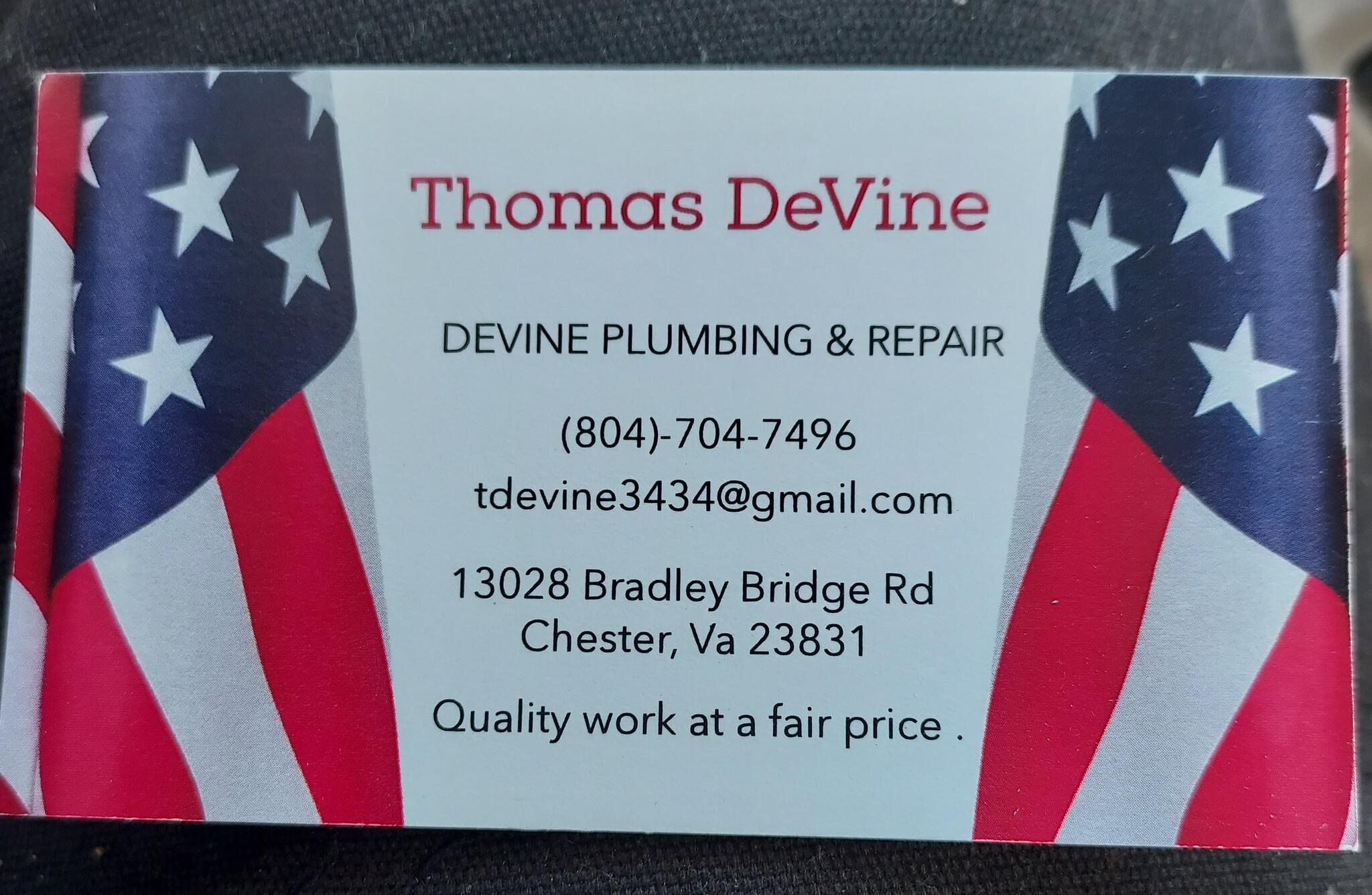 Devine Plumbing & Repair LLC Chester, VA Nextdoor