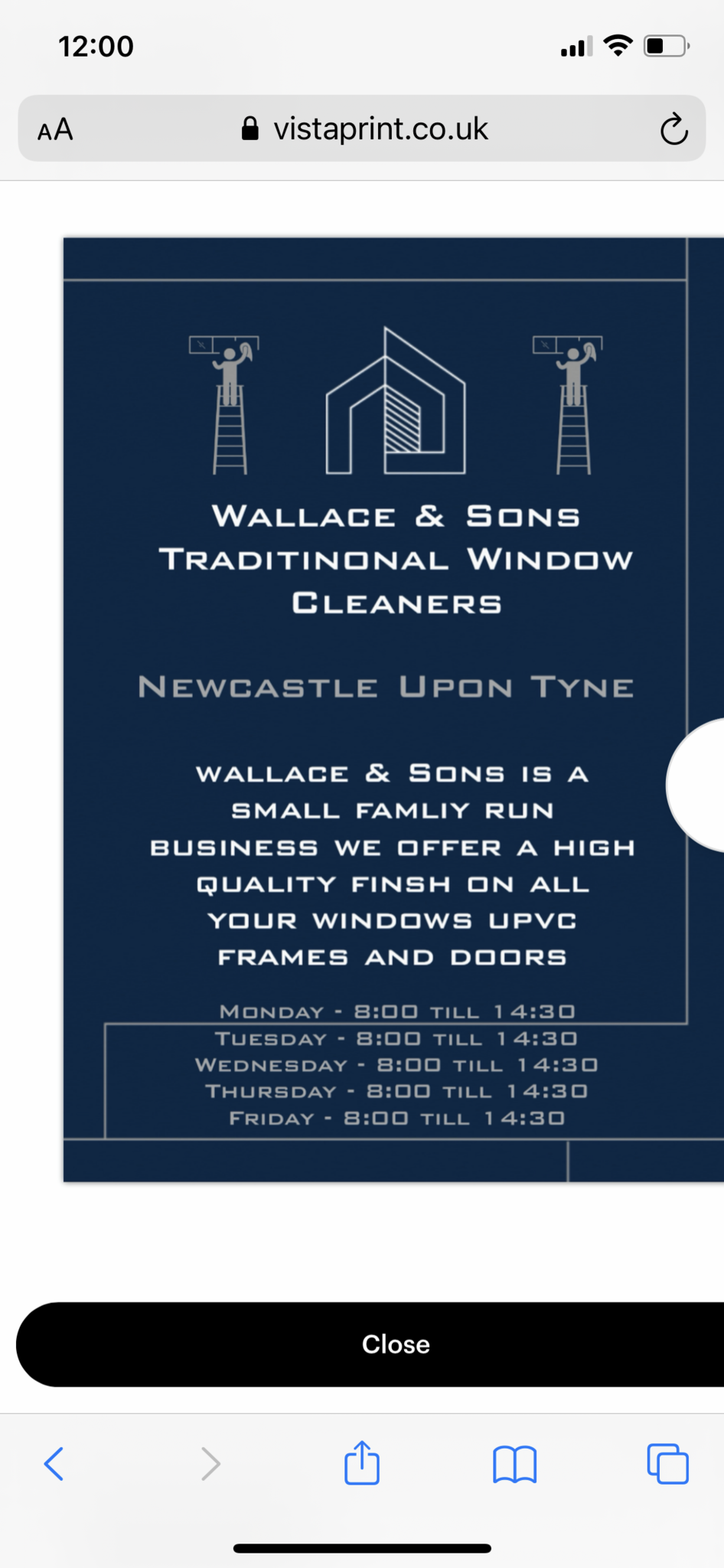 Wallace & Sons Traditional Window Cleaners Newcastle upon Tyne, GBENG Nextdoor