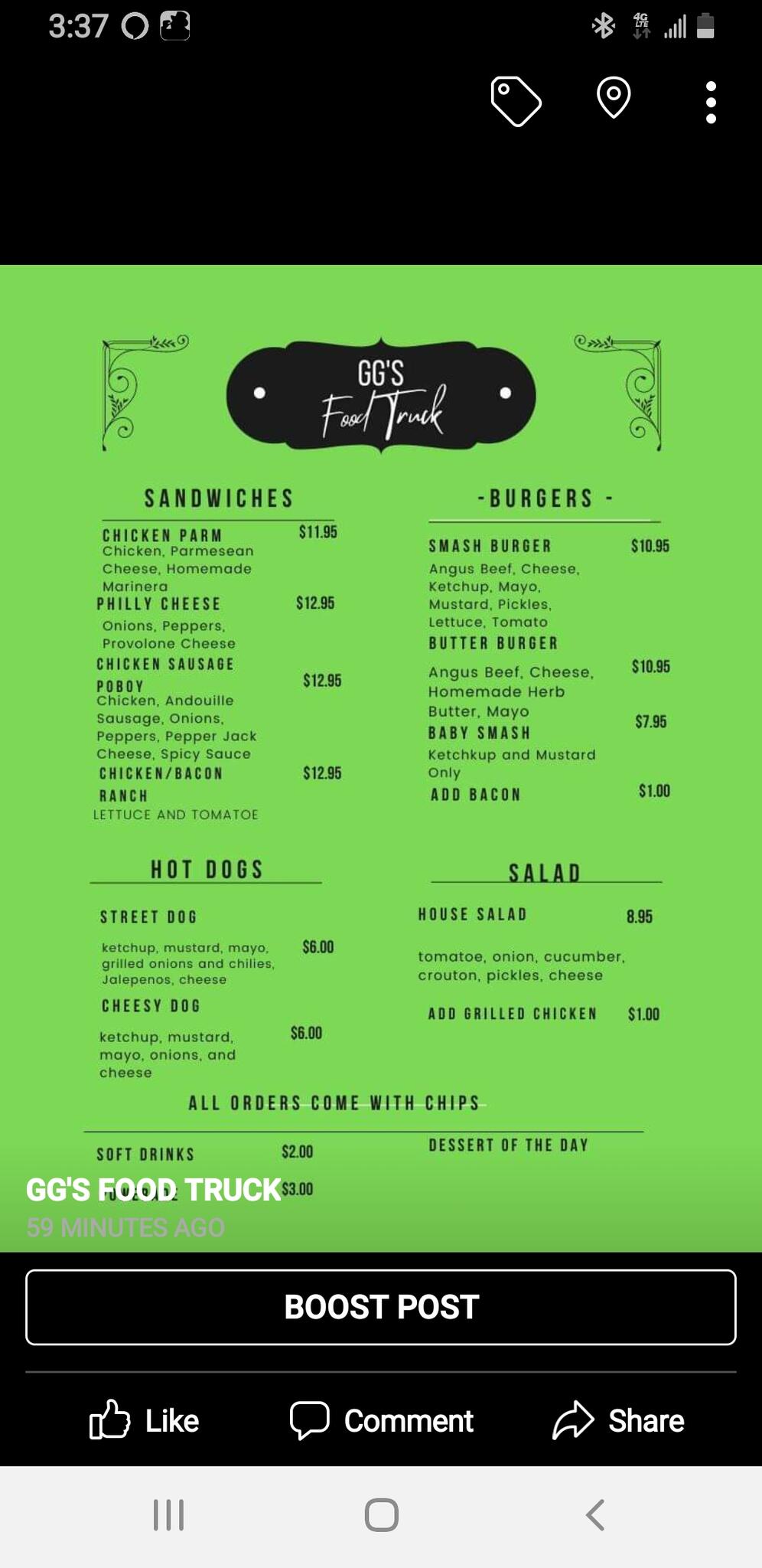 GG'S FOOD TRUCK Nextdoor