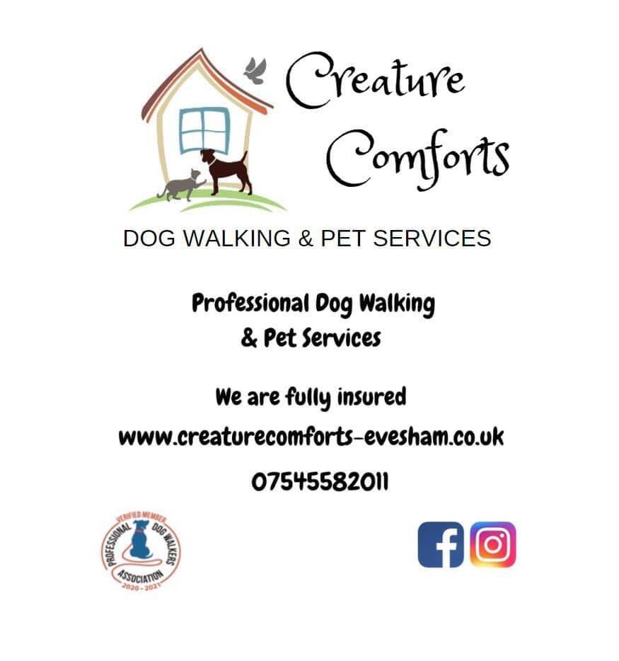 Creature Comforts Evesham (Dog Walker) Evesham Nextdoor