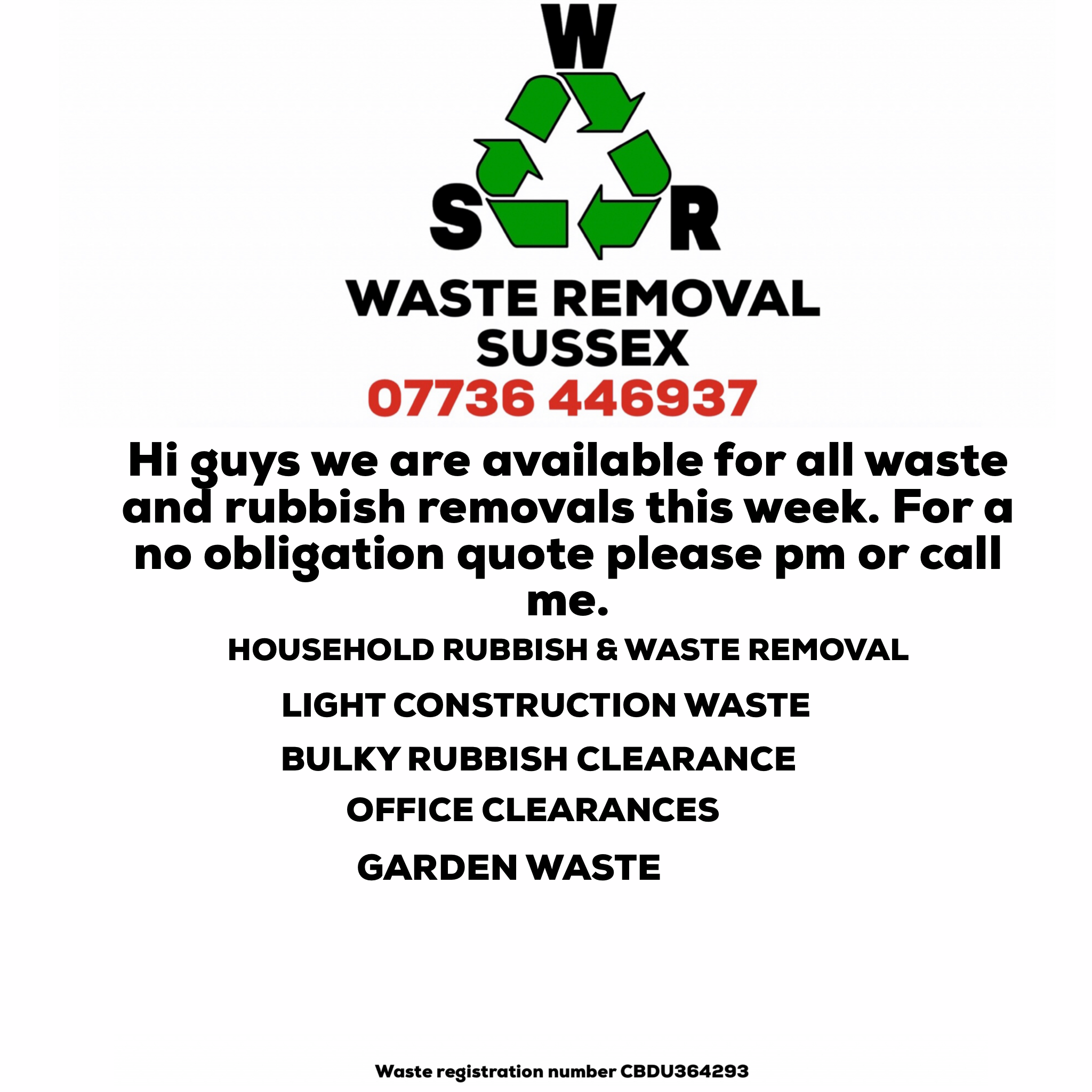 Waste Removal Sussex Lancing Nextdoor