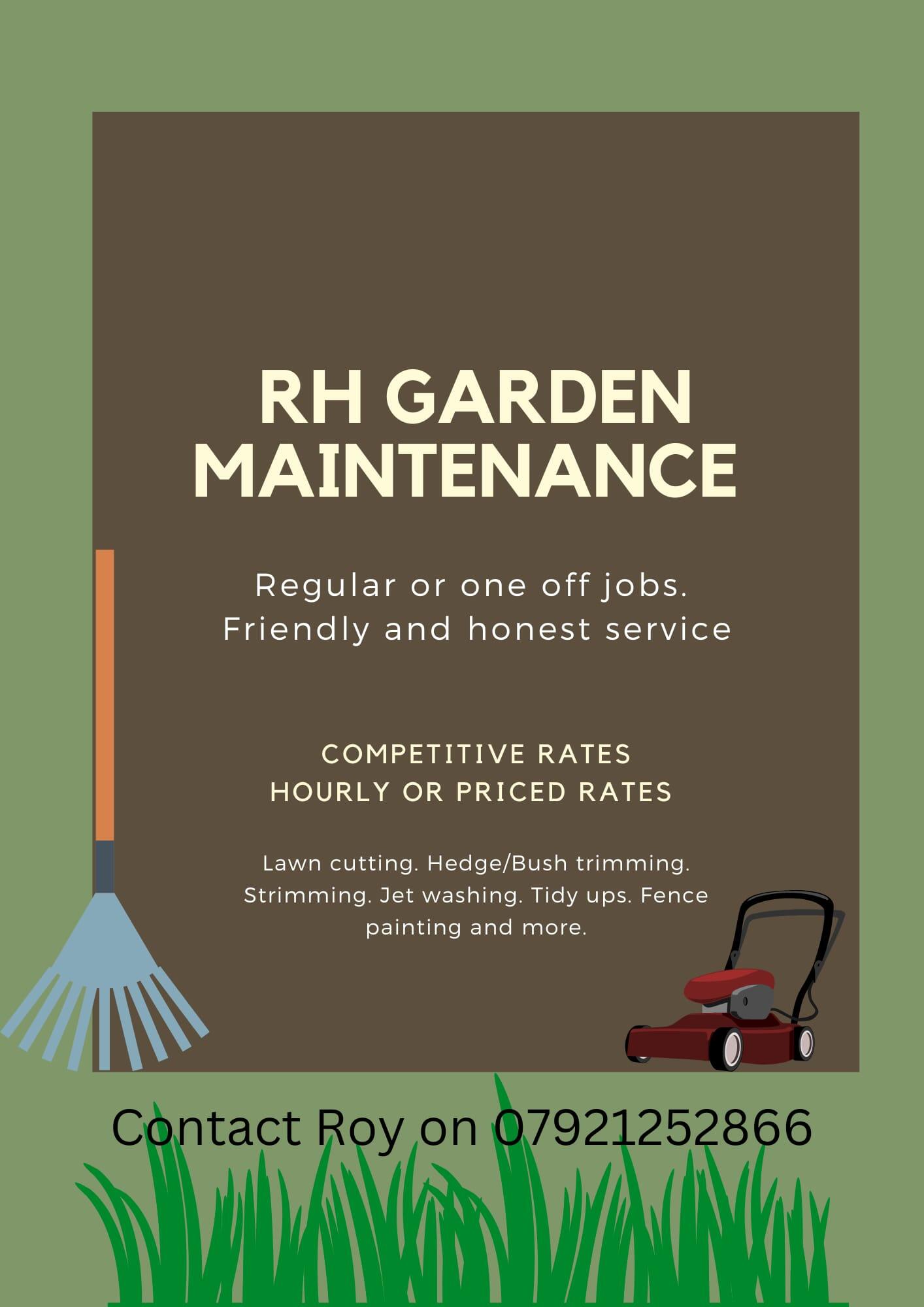 Roy's garden maintenance logo