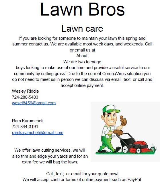 Lawn Bros Lawn Care Washington, PA Nextdoor