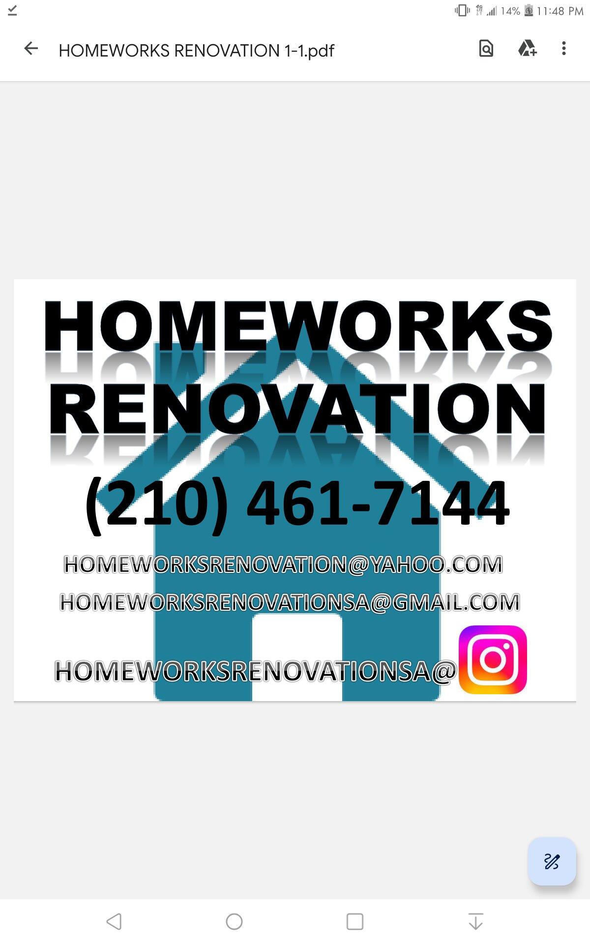 homeworks renovation