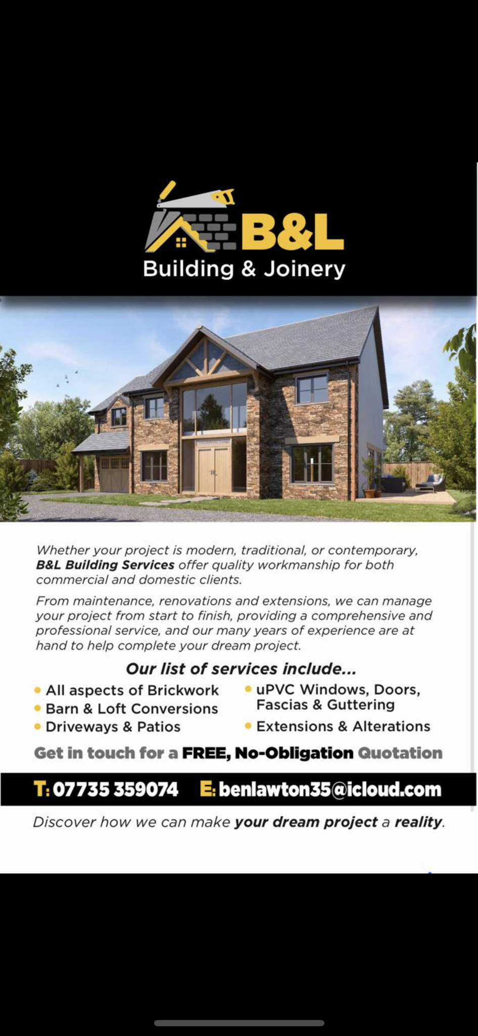 Bl building and joinery services StokeOnTrent Nextdoor