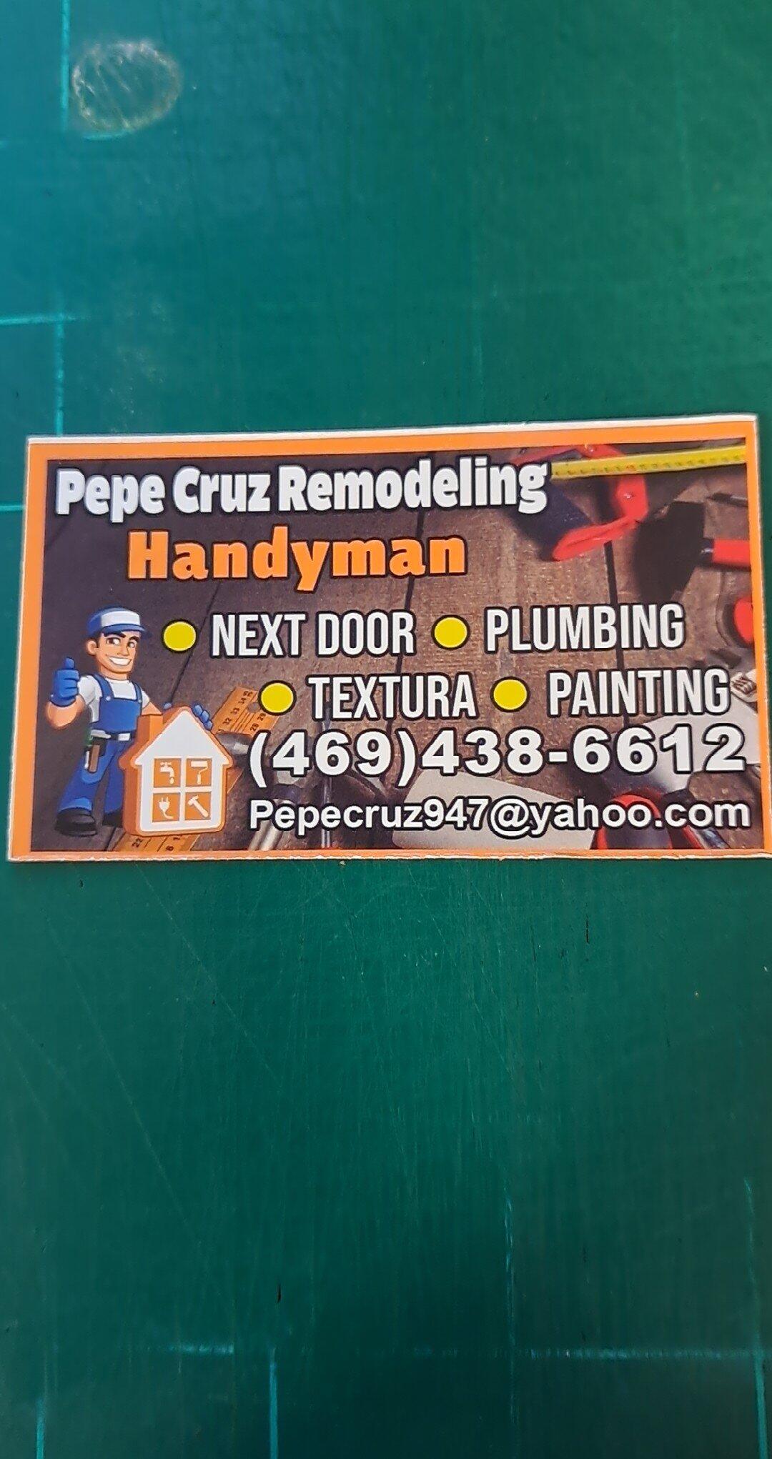 Handyman Pepe Cruz - Garland, TX - Nextdoor