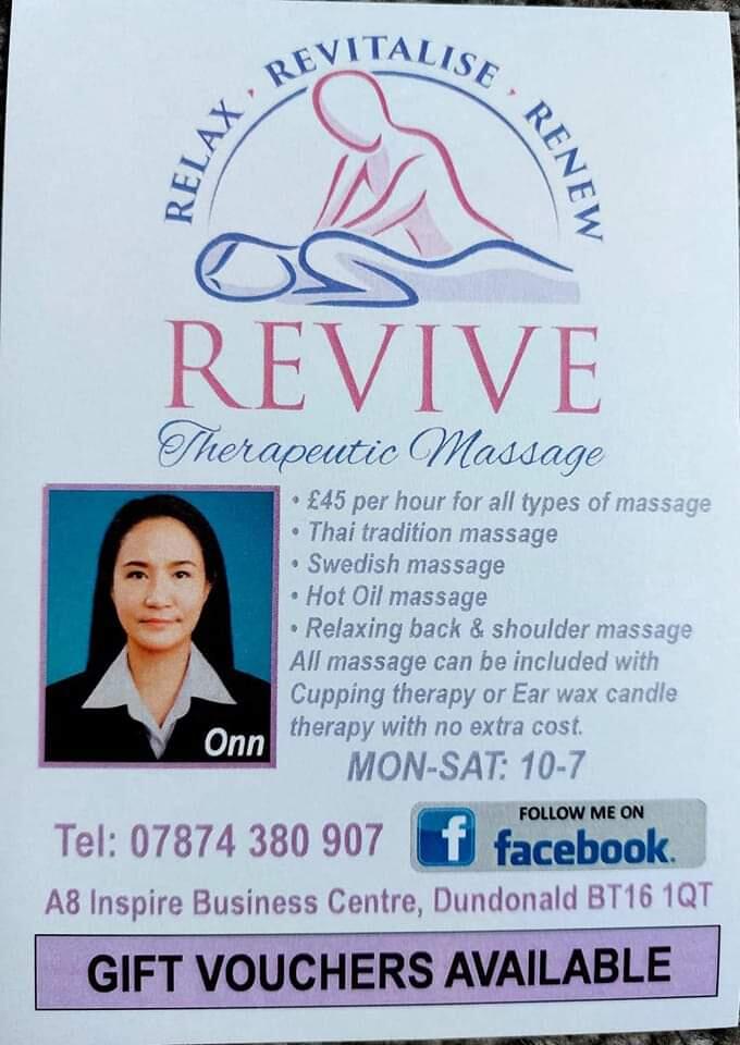 Revive Massage Dundonald Belfast Gb Nir Nextdoor 0839