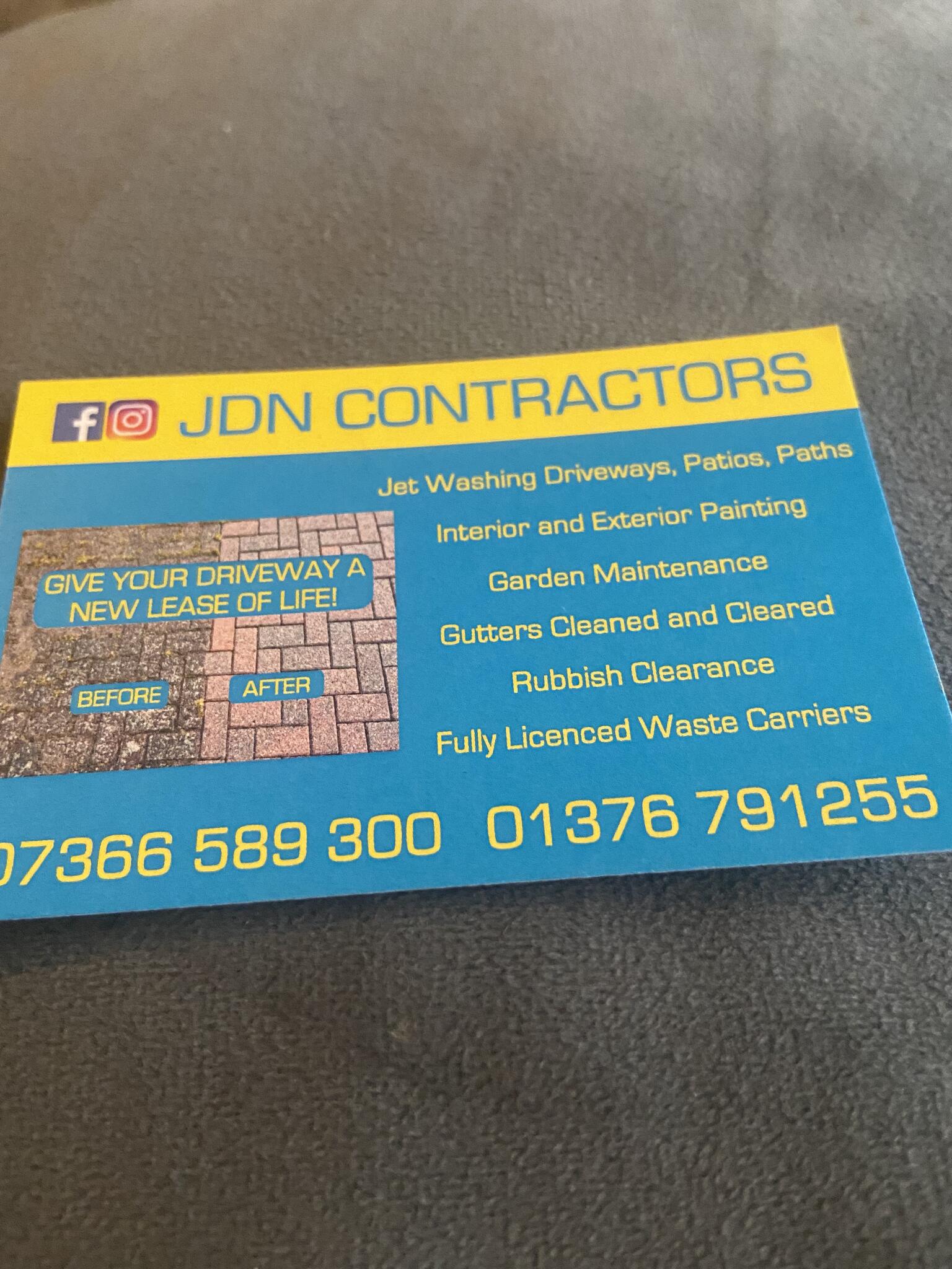Jdn contractors , driveway , patios , paths jet washing Witham Nextdoor