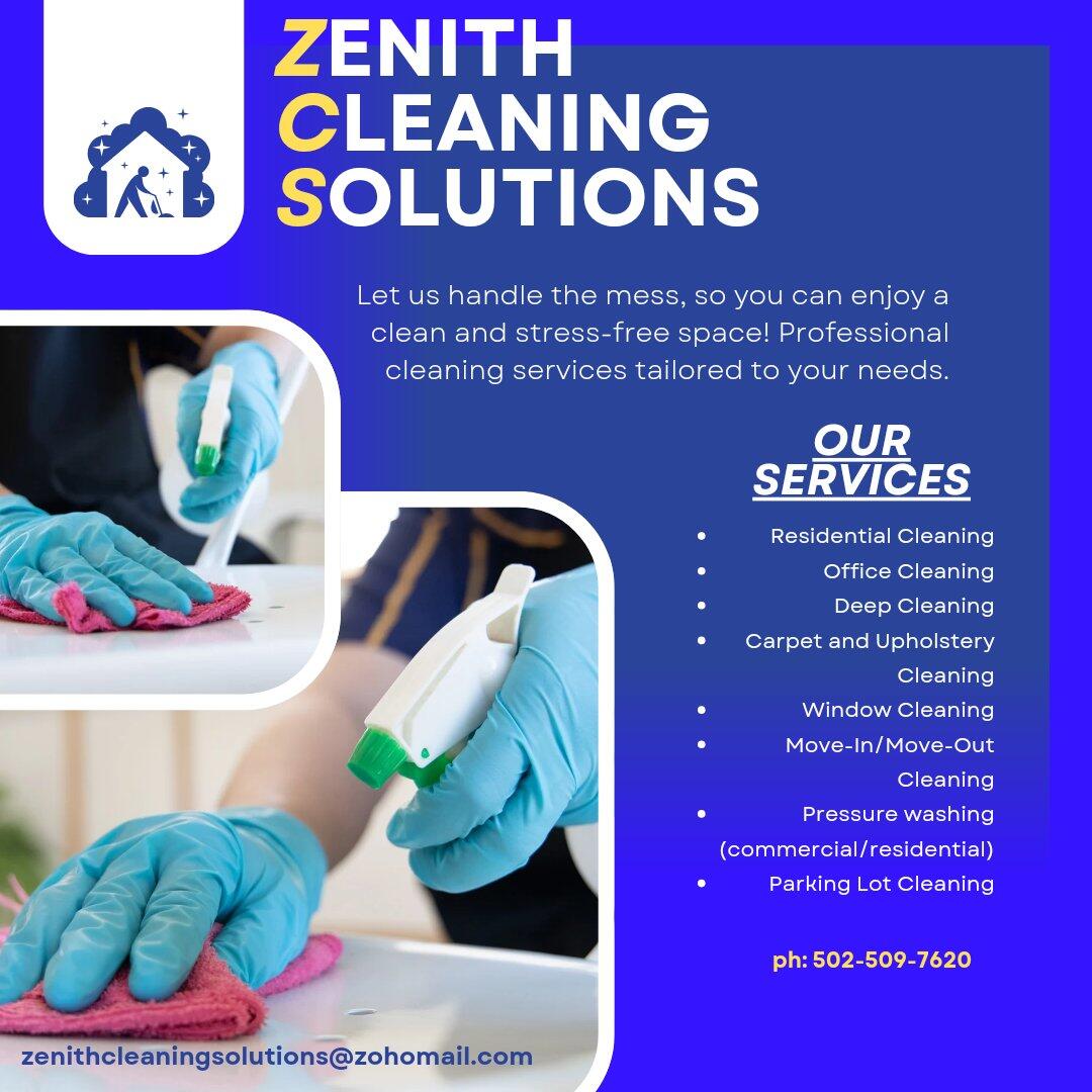Zenith Window Cleaner Zenith Cleaning Solutions (ZCS) - Nextdoor
