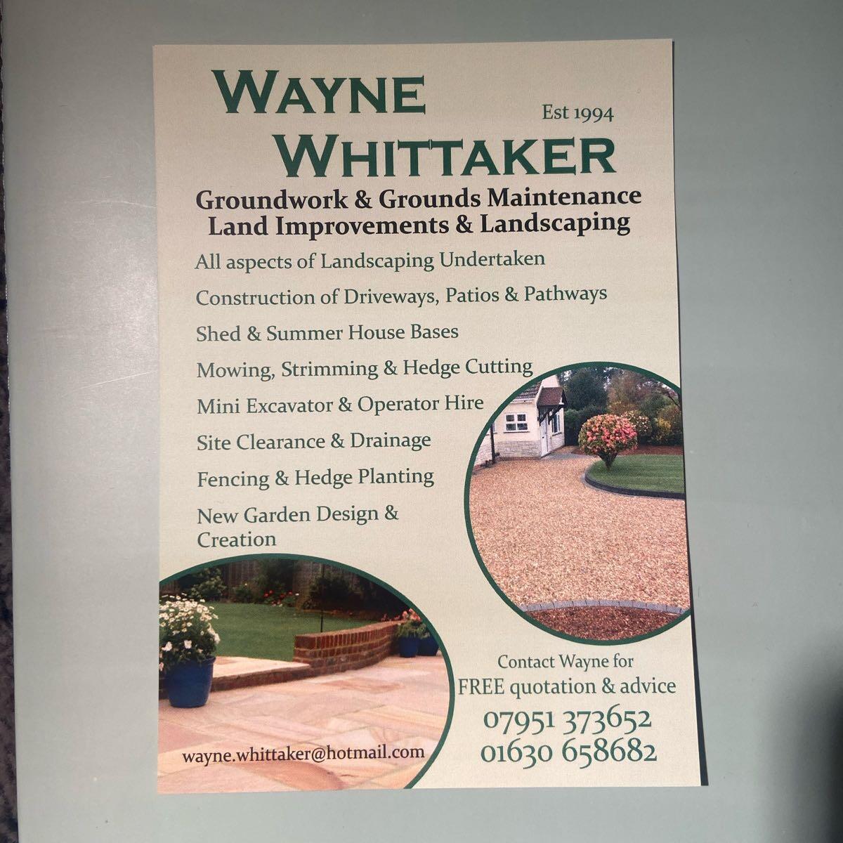 Wayne Whittaker Landscaping and Groundworks Market Drayton Nextdoor