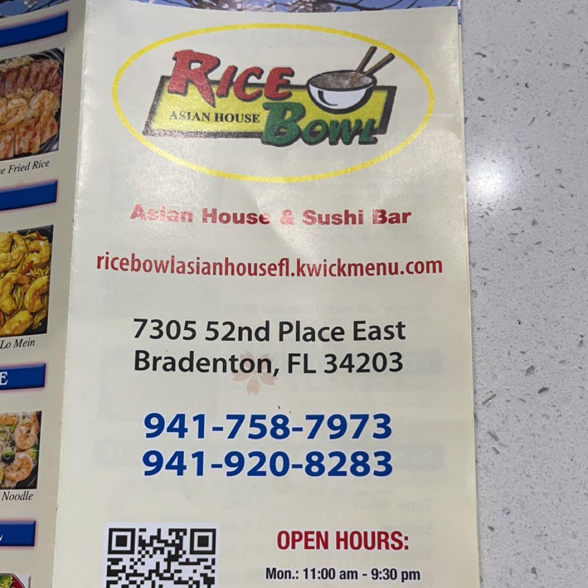 Rice Bowl Asian House Bradenton, FL Nextdoor