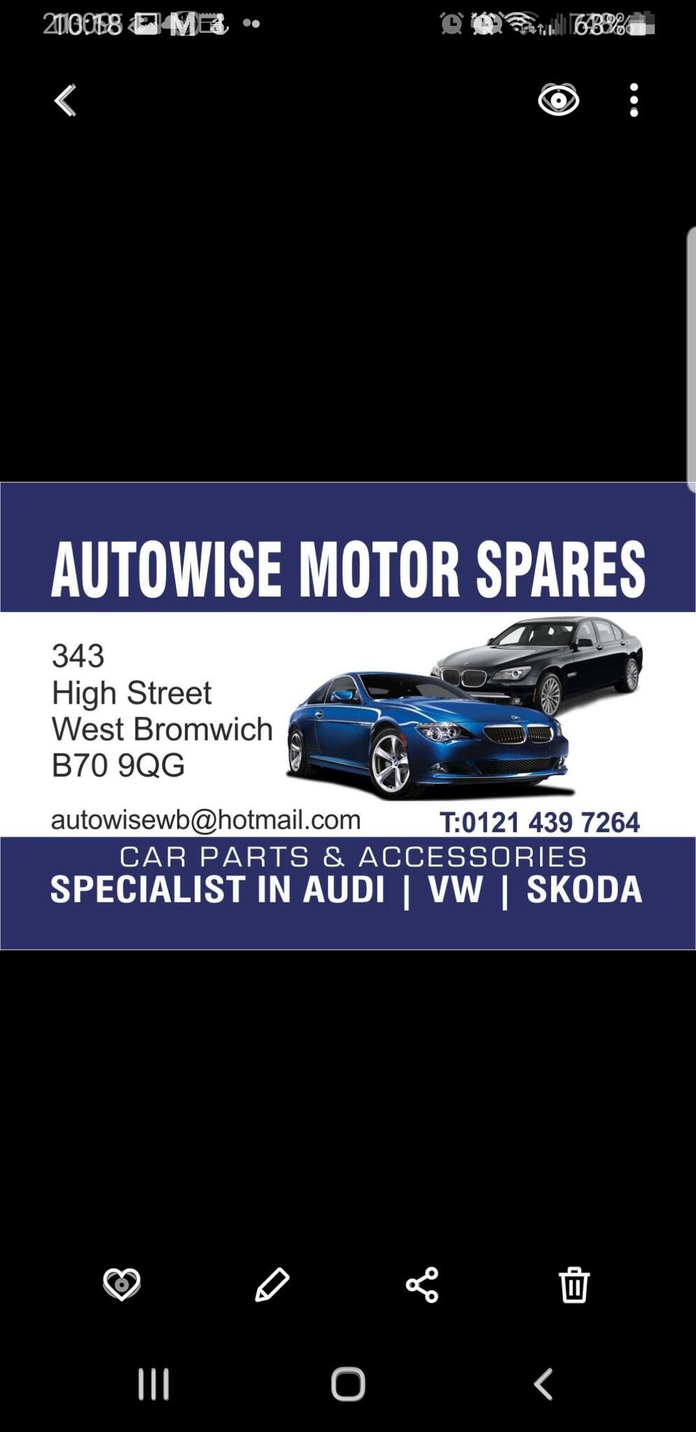 Autowise Motor Spares West Bromwich Nextdoor