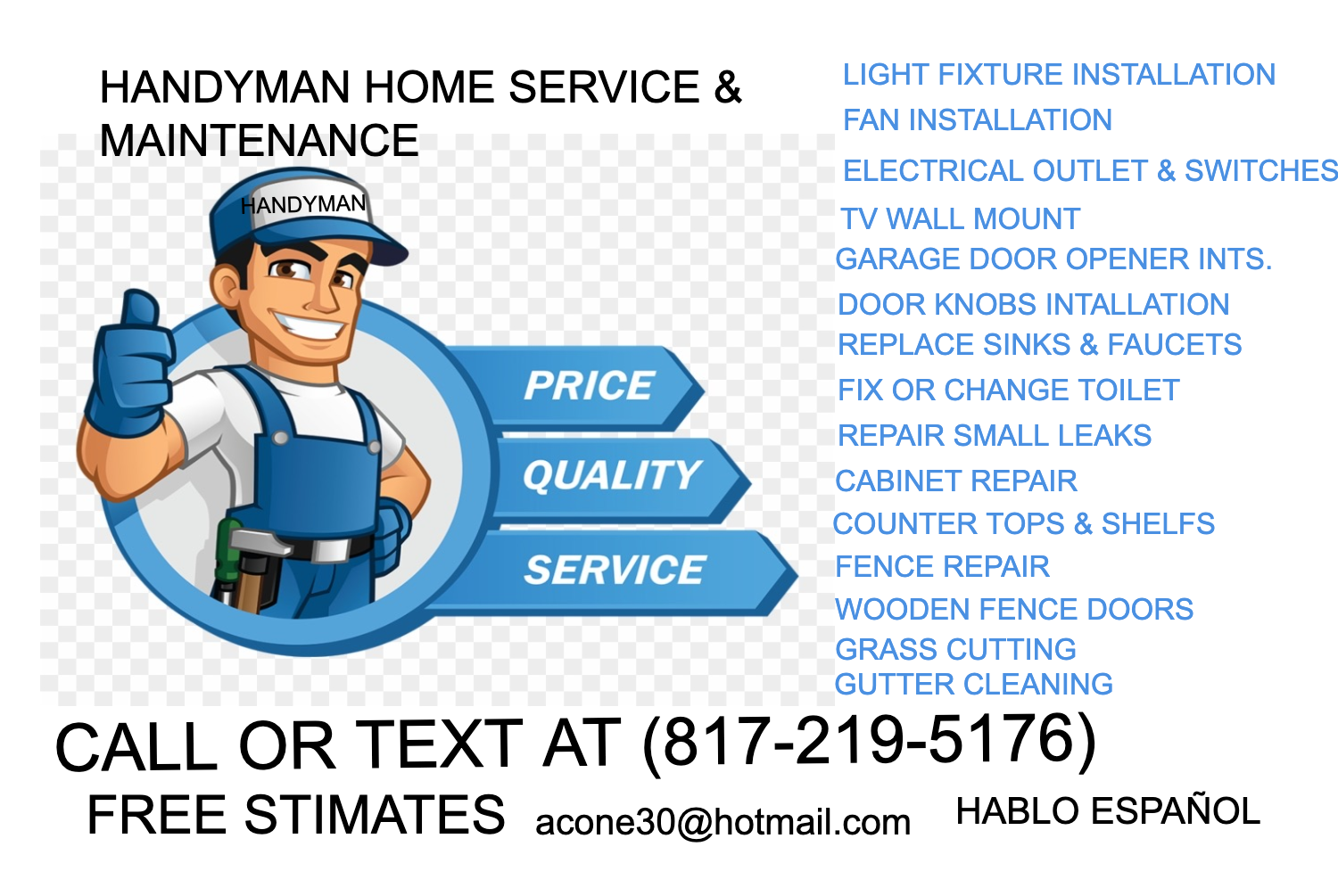 Home Services: Installation & Handyman Services