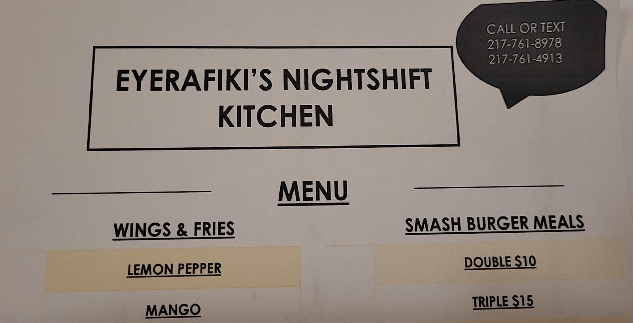Eyerafiki's Nightshift Kitchen Springfield, IL Nextdoor