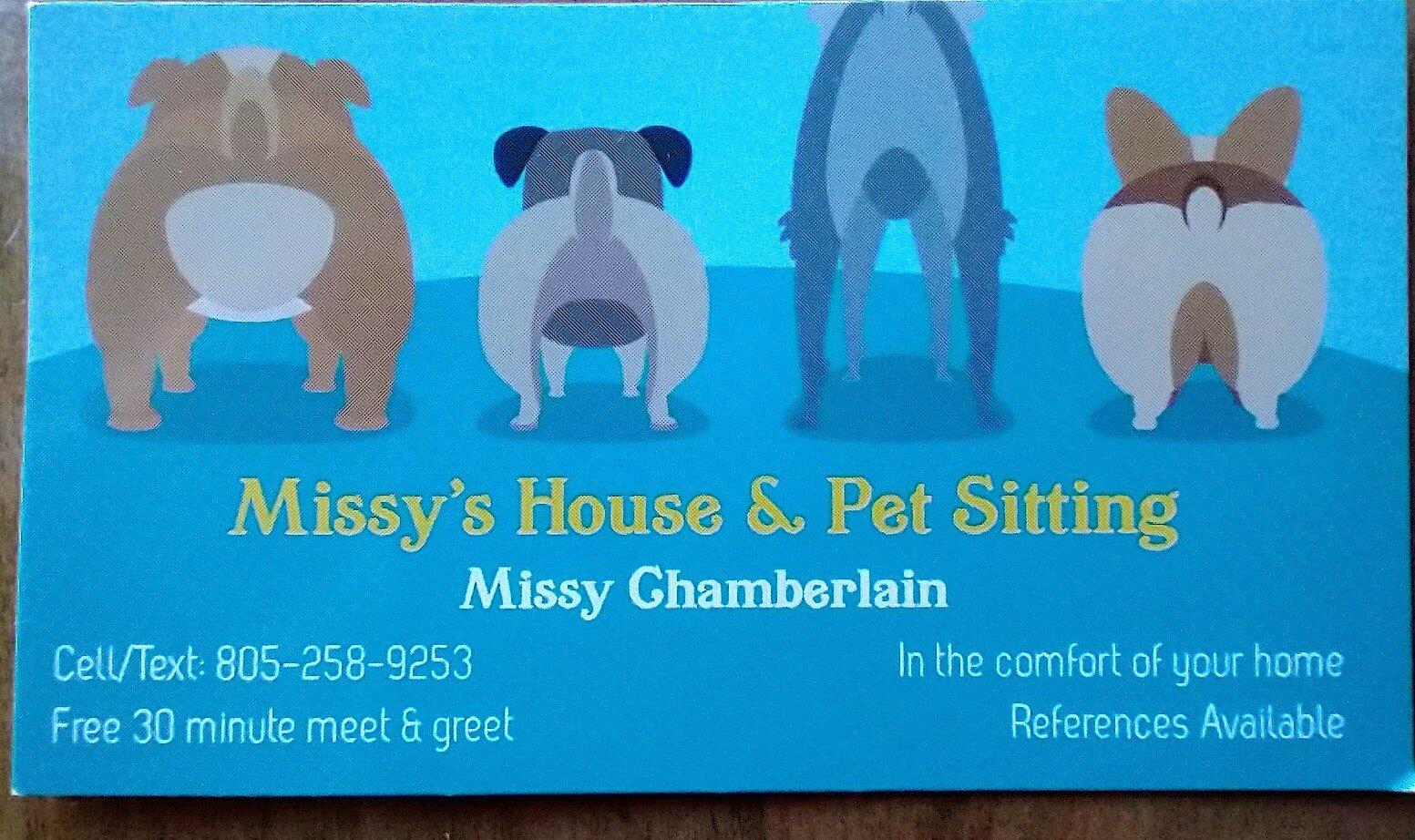 Missy's House & Pet Sitting Ventura Girl Friday & Chaos Control