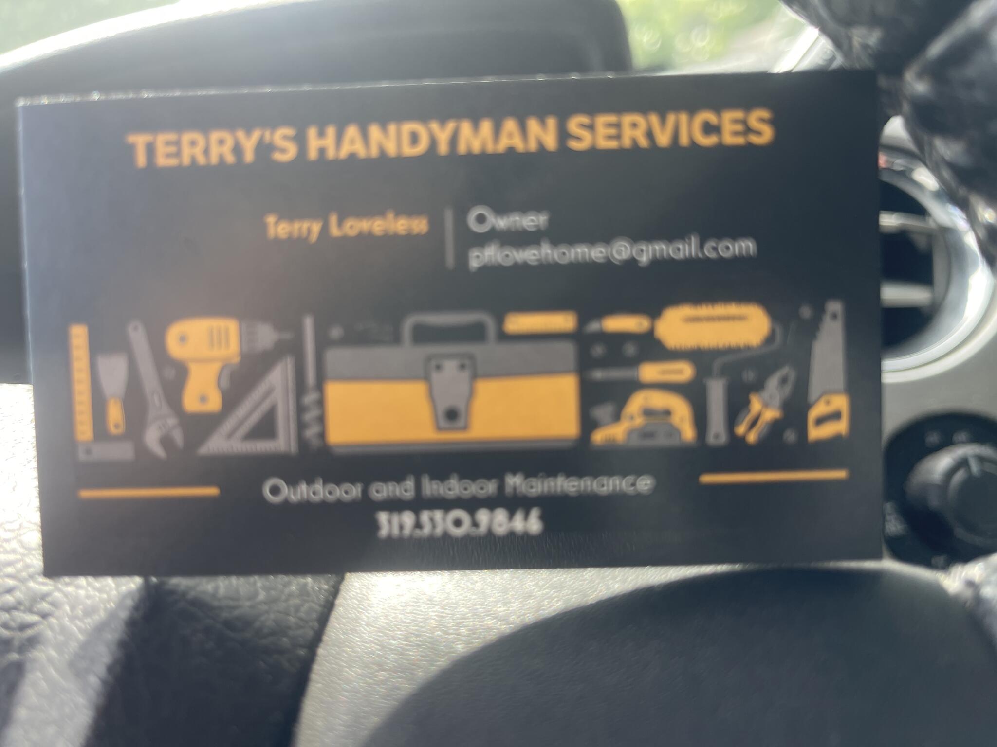 Terrys handyman services Iowa City, IA Nextdoor