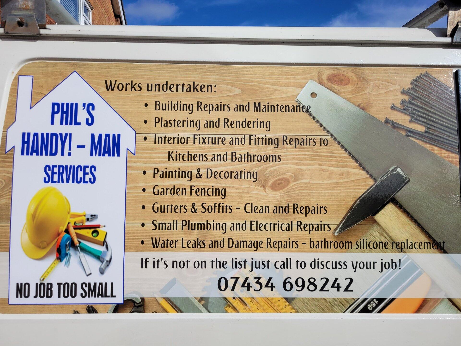 Phil's Handymen Services - Stourport-On-Severn - Nextdoor