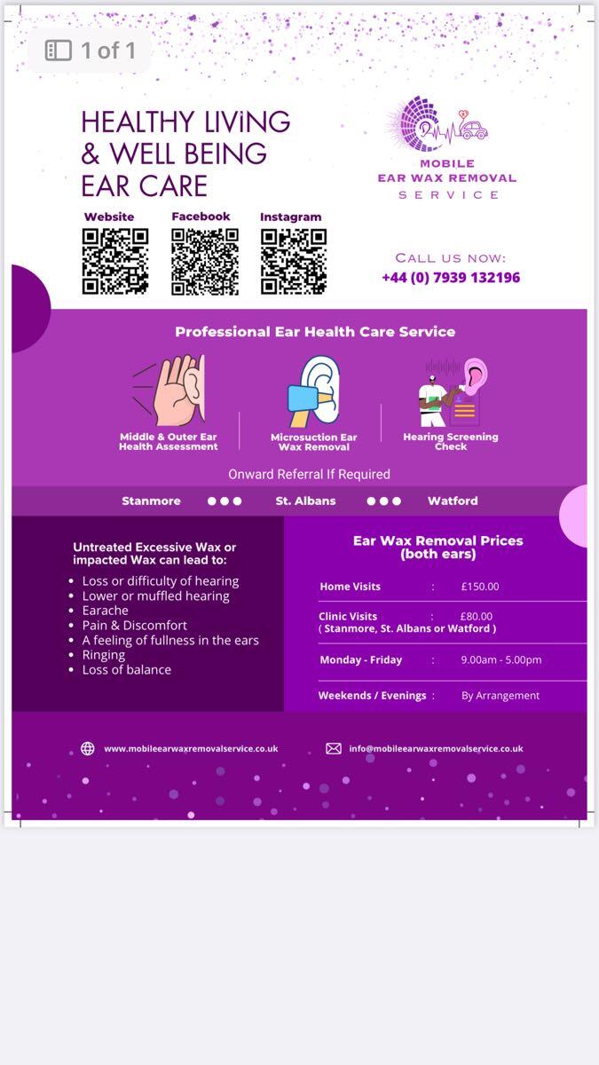 Mobile Ear Wax Removal Service Harrow Nextdoor