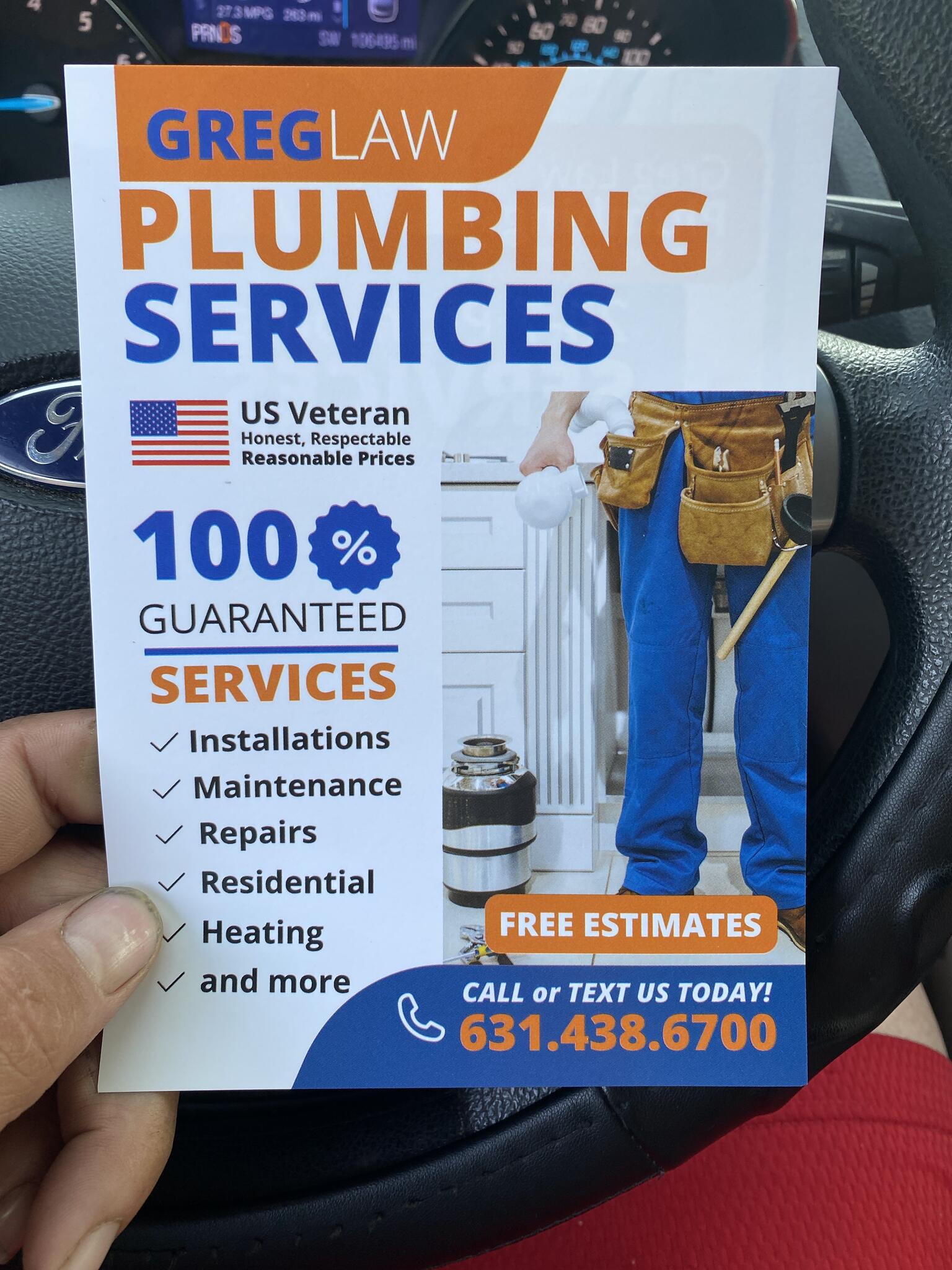 Greg Law Plumbing Farmingville, NY Nextdoor