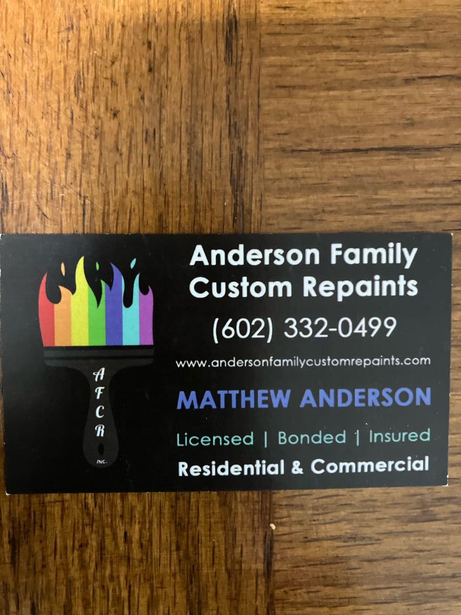 Anderson Family Custom Repaints - Nextdoor