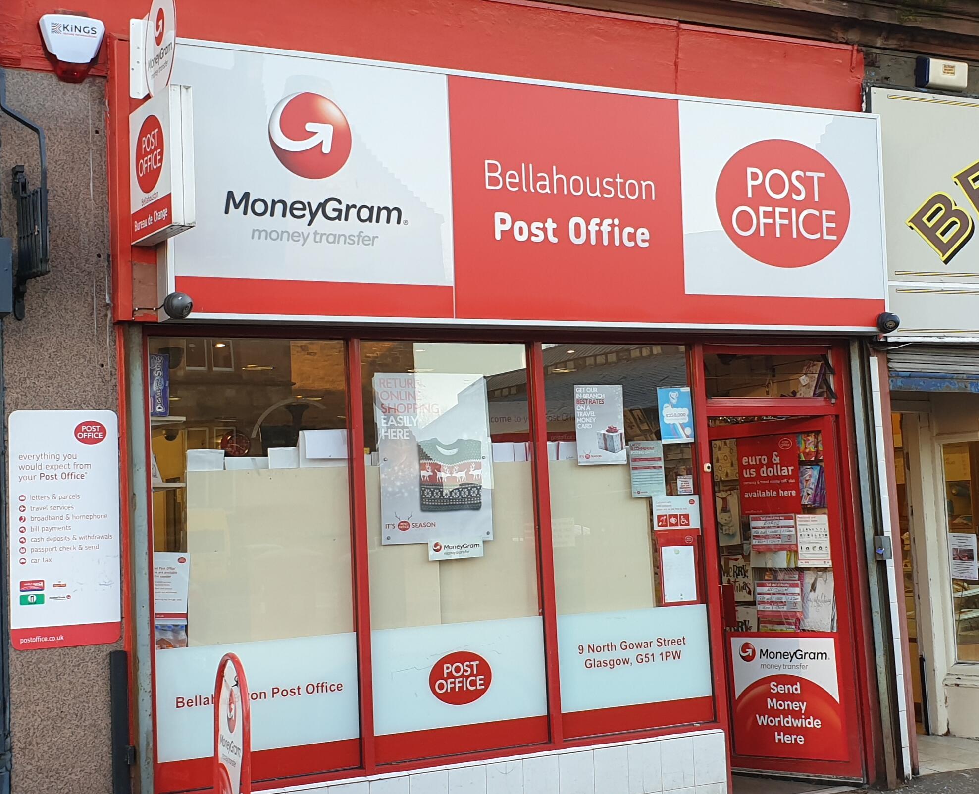 opening hours post office victoria road glasgow