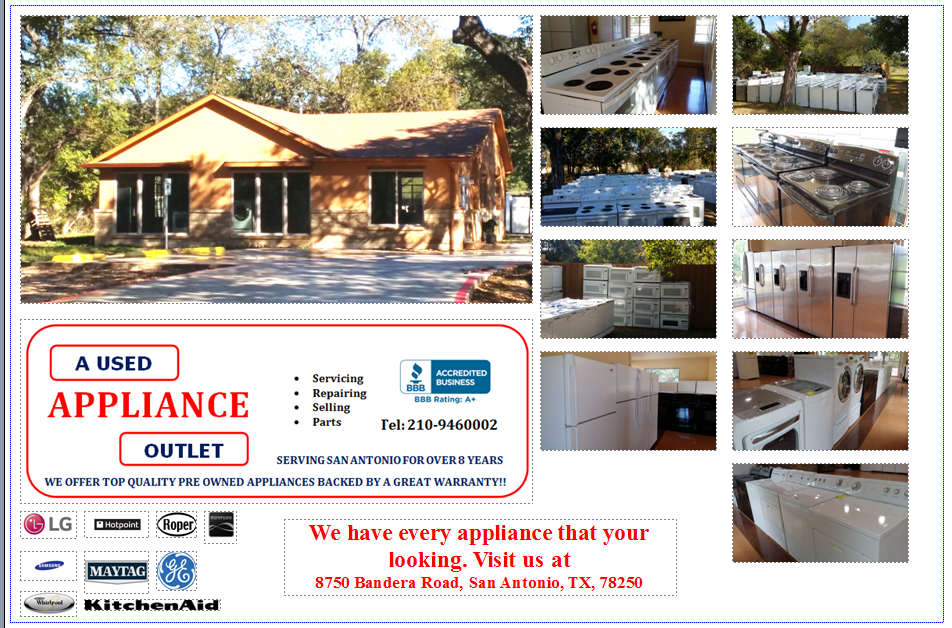 A Used Appliance Outlet San Antonio, TX Nextdoor