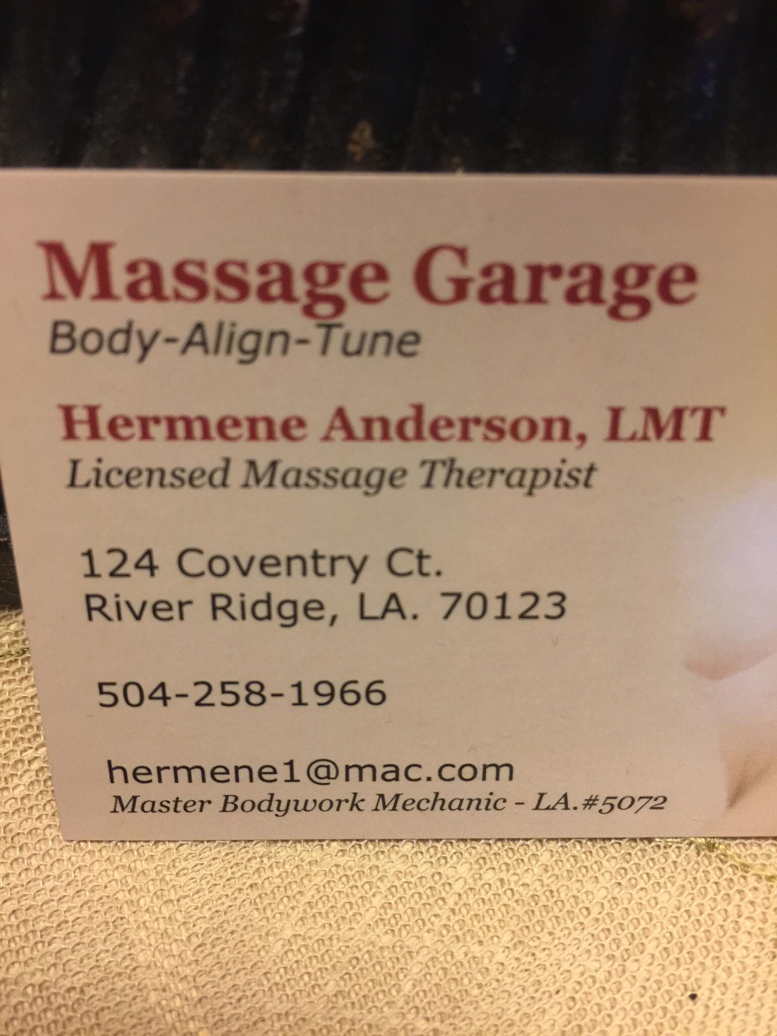 Massage Garage Mechanic - River Ridge, LA - Nextdoor