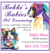 Bekki's Babies mobile pet grooming