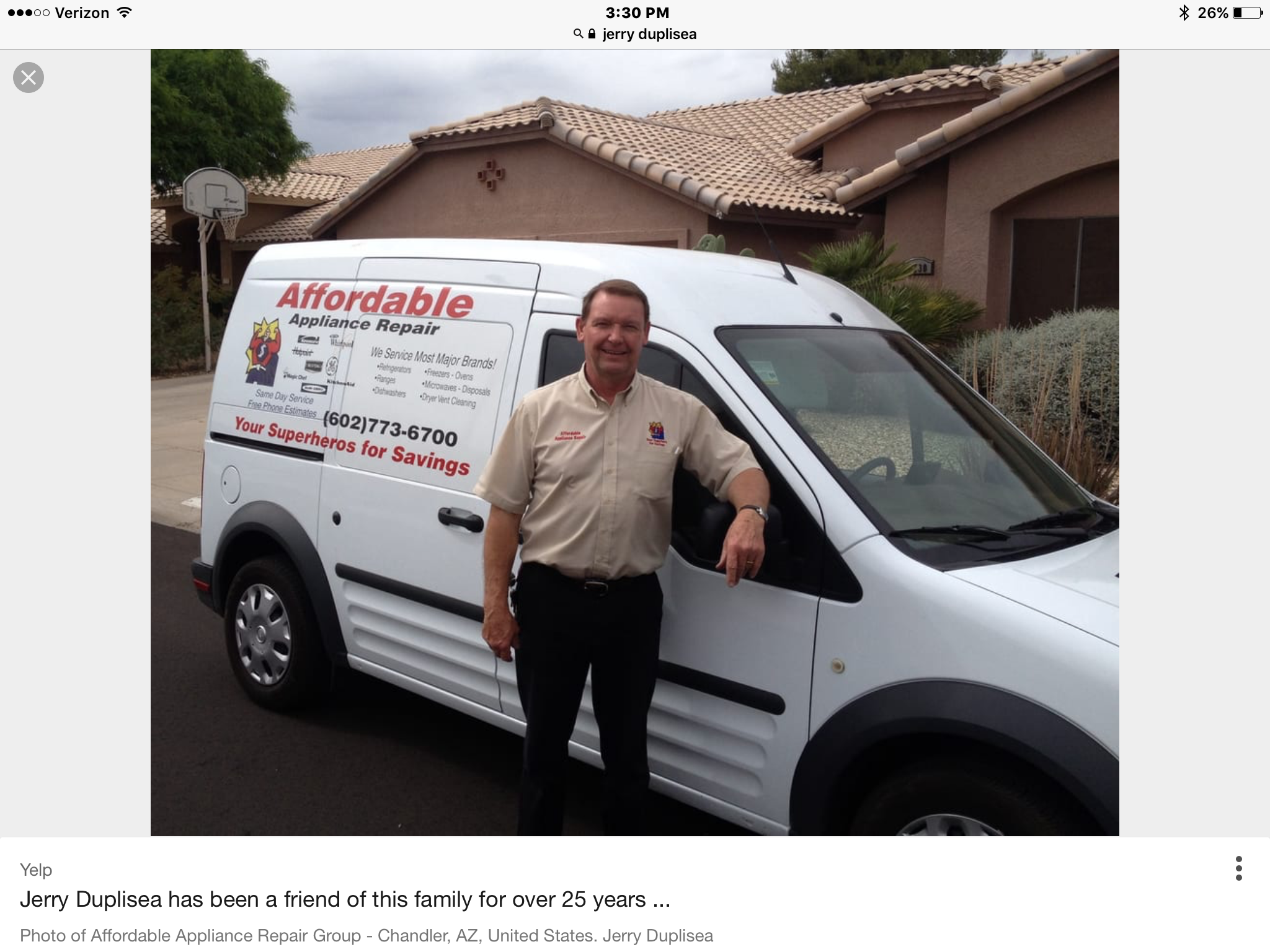 Jerrys Affordable Appliance Repair 6025261250 Mesa, AZ Nextdoor