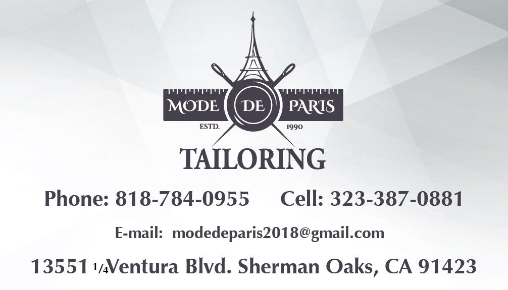 Mode De Paris Tailoring Sherman Oaks, CA Nextdoor