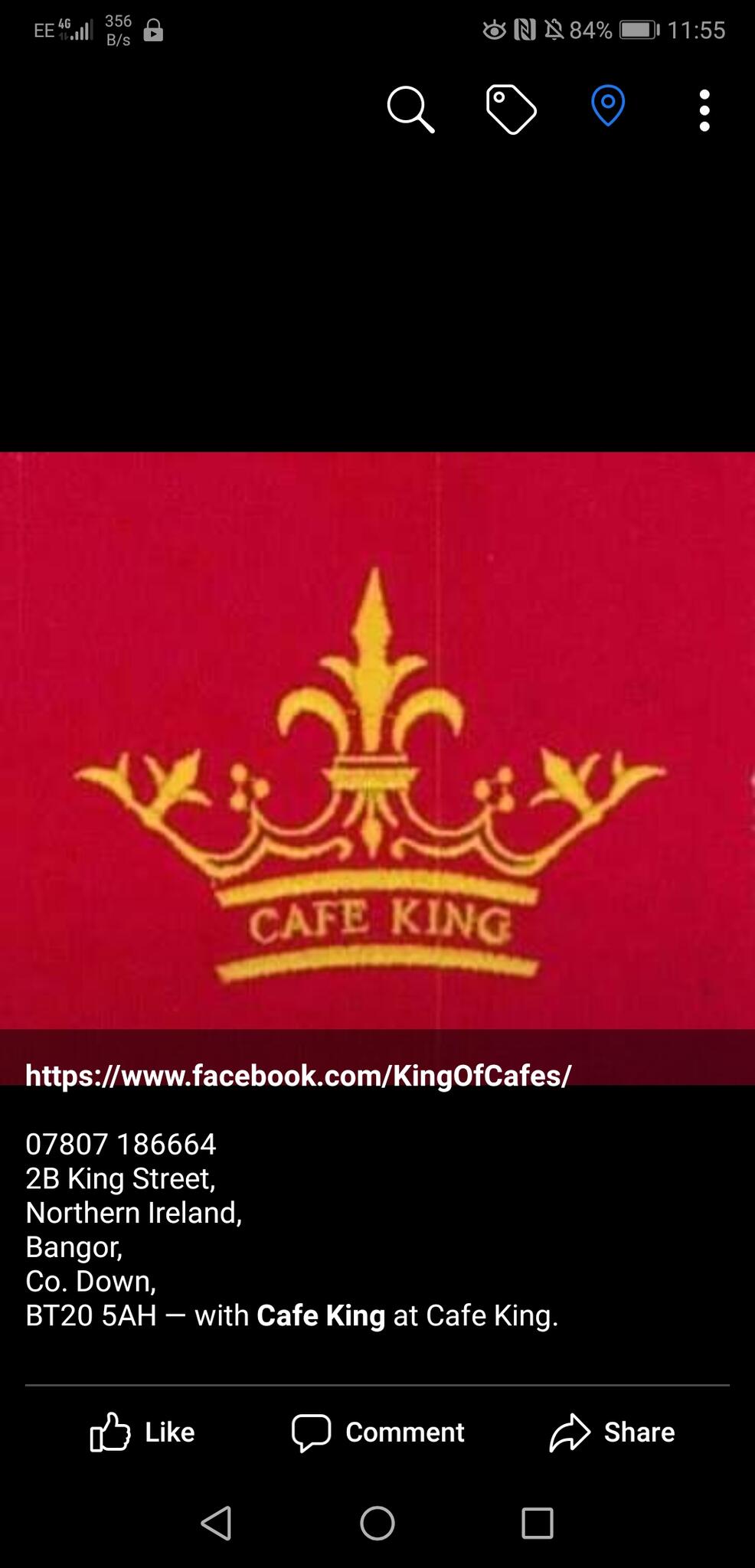 Café King Bangor, GBNIR Nextdoor