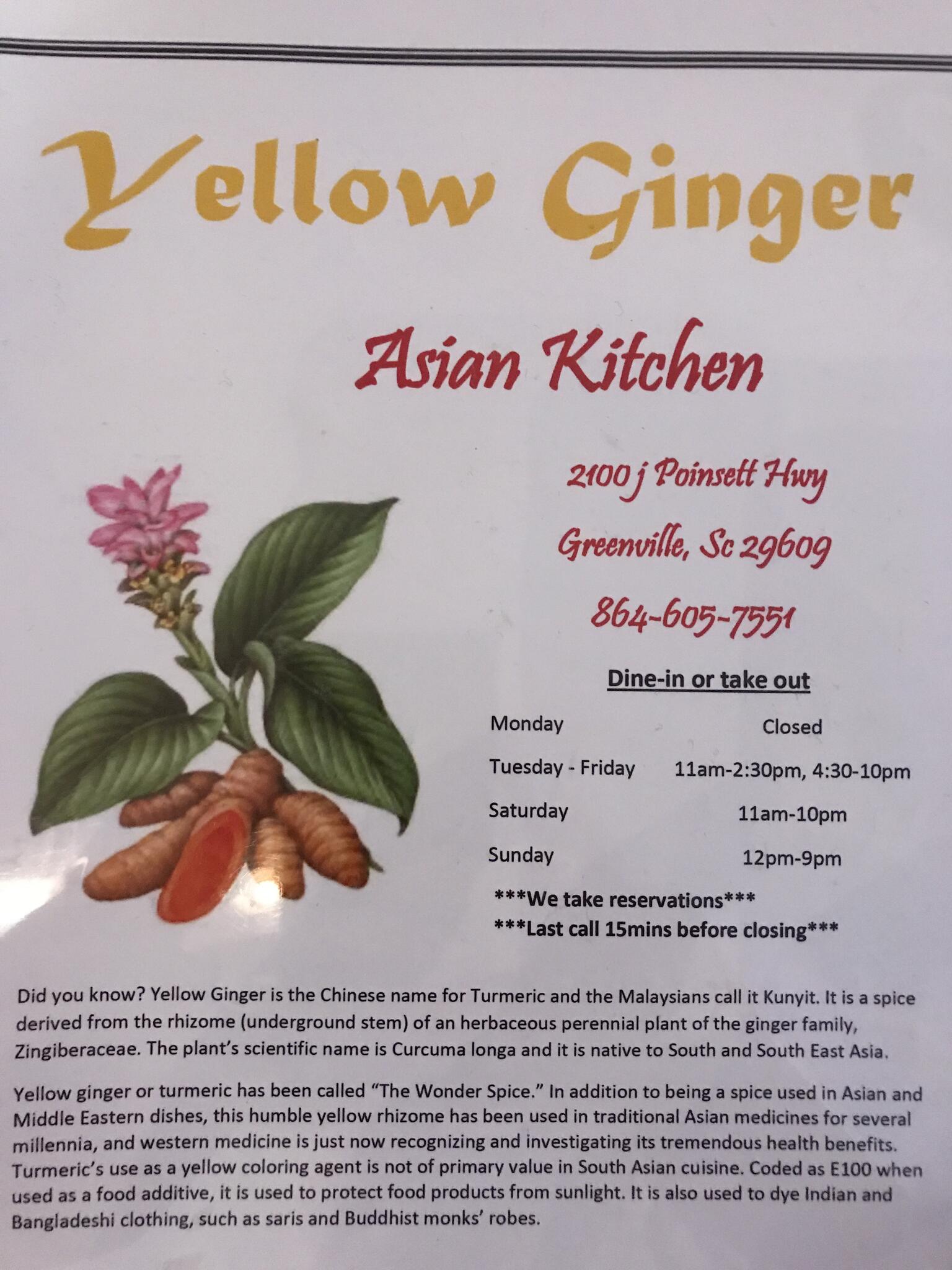 Yellow Ginger Asian Kitchen Greenville, SC Nextdoor