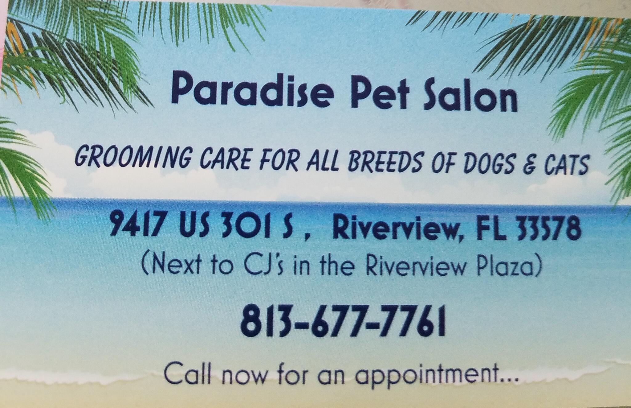 Paradise Pet Salon Boutique Riverview FL Nextdoor