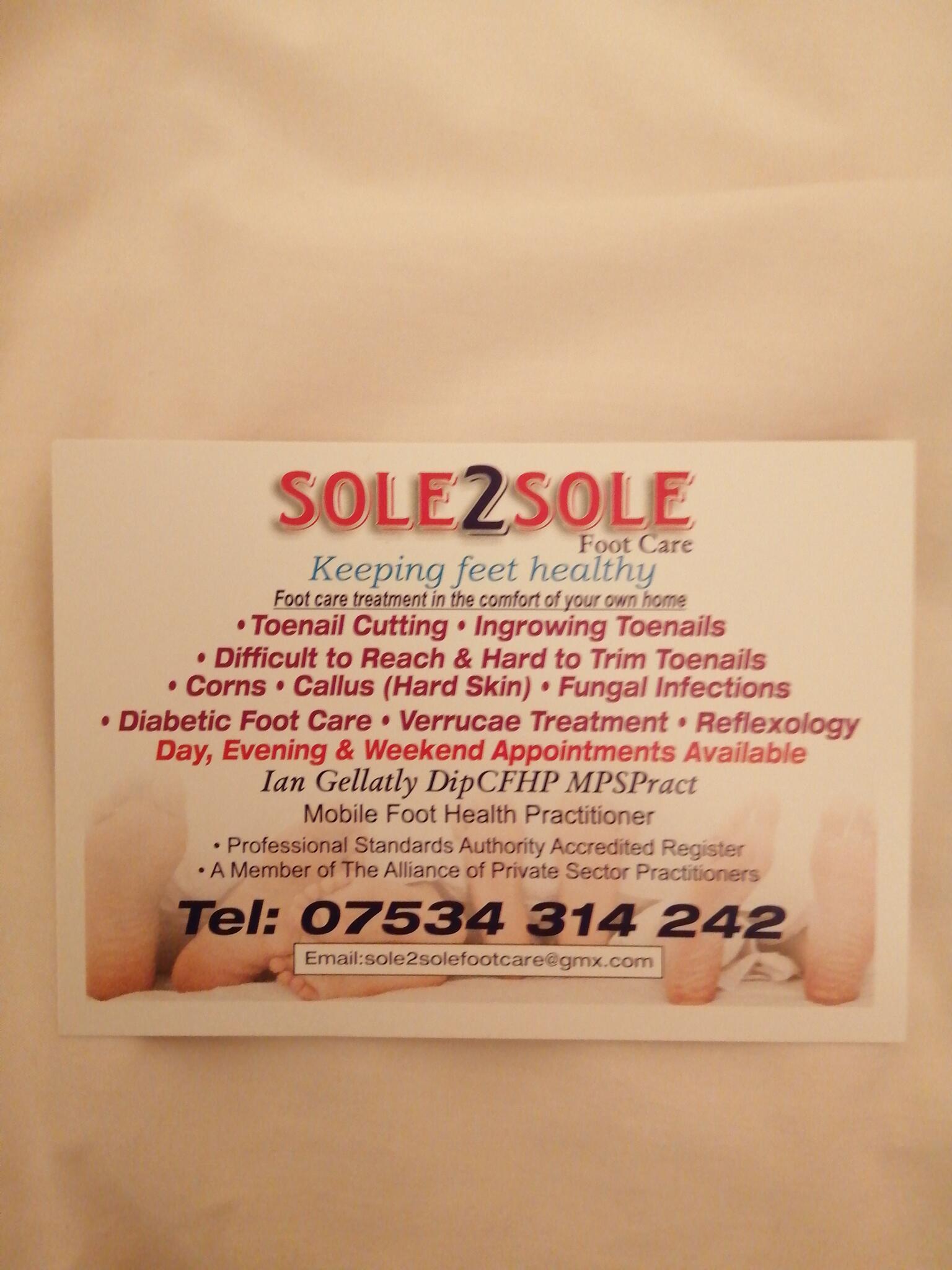 Sole 2 Sole Foot Care Shrewsbury, England Nextdoor
