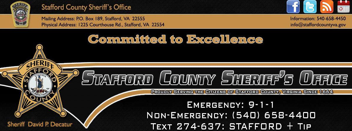 A message from Stafford Sheriff David Decatur - Fredericksburg Today