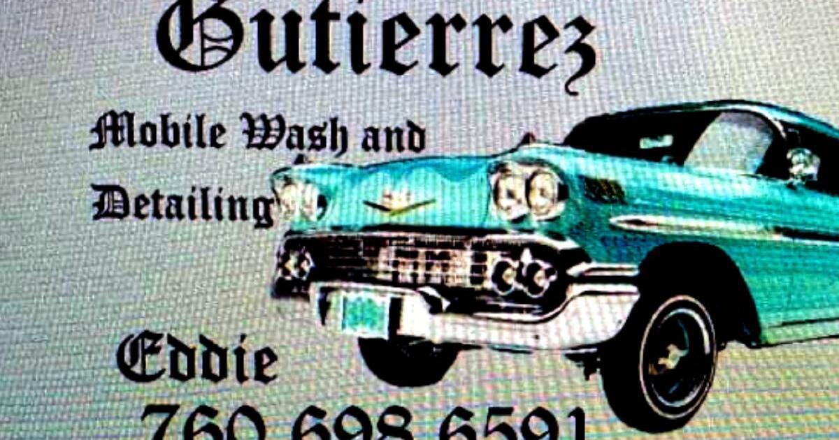 Gutierrez Mobile car wash and detail for 40 in Indio, CA For Sale
