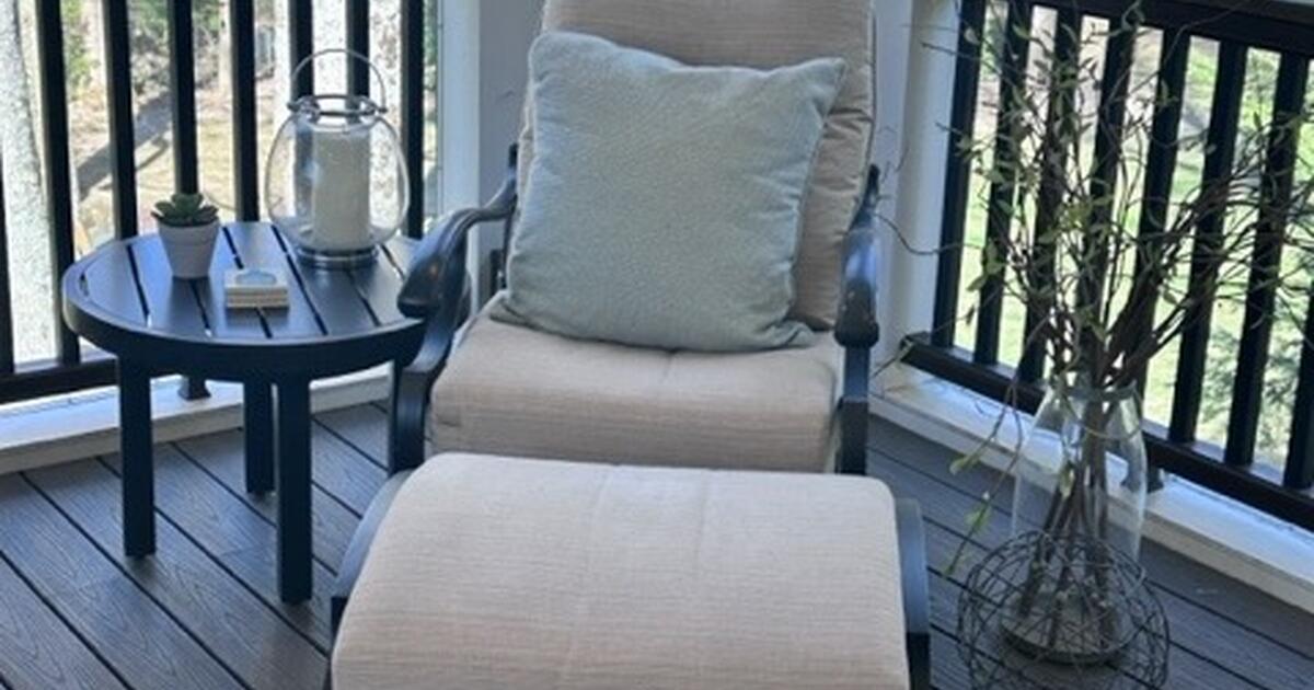 Outdoor Furniture For Sale! 2 separate swival rocking chairs with 1
