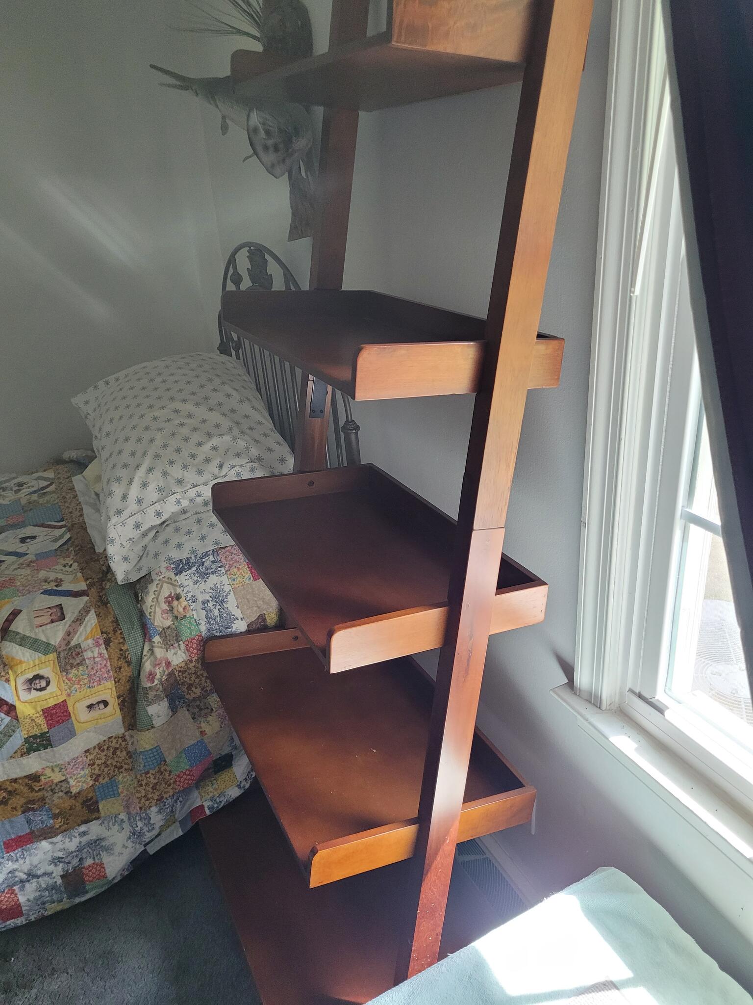 Wooden Ladder Shelf